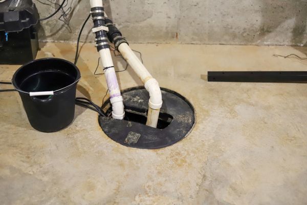 Interior Basement Drainage in Saratoga Springs