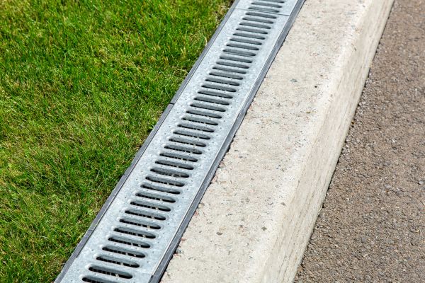 Courtyard Drain Installation in Saratoga Springs